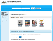 Tablet Screenshot of glasgowhighschool.org